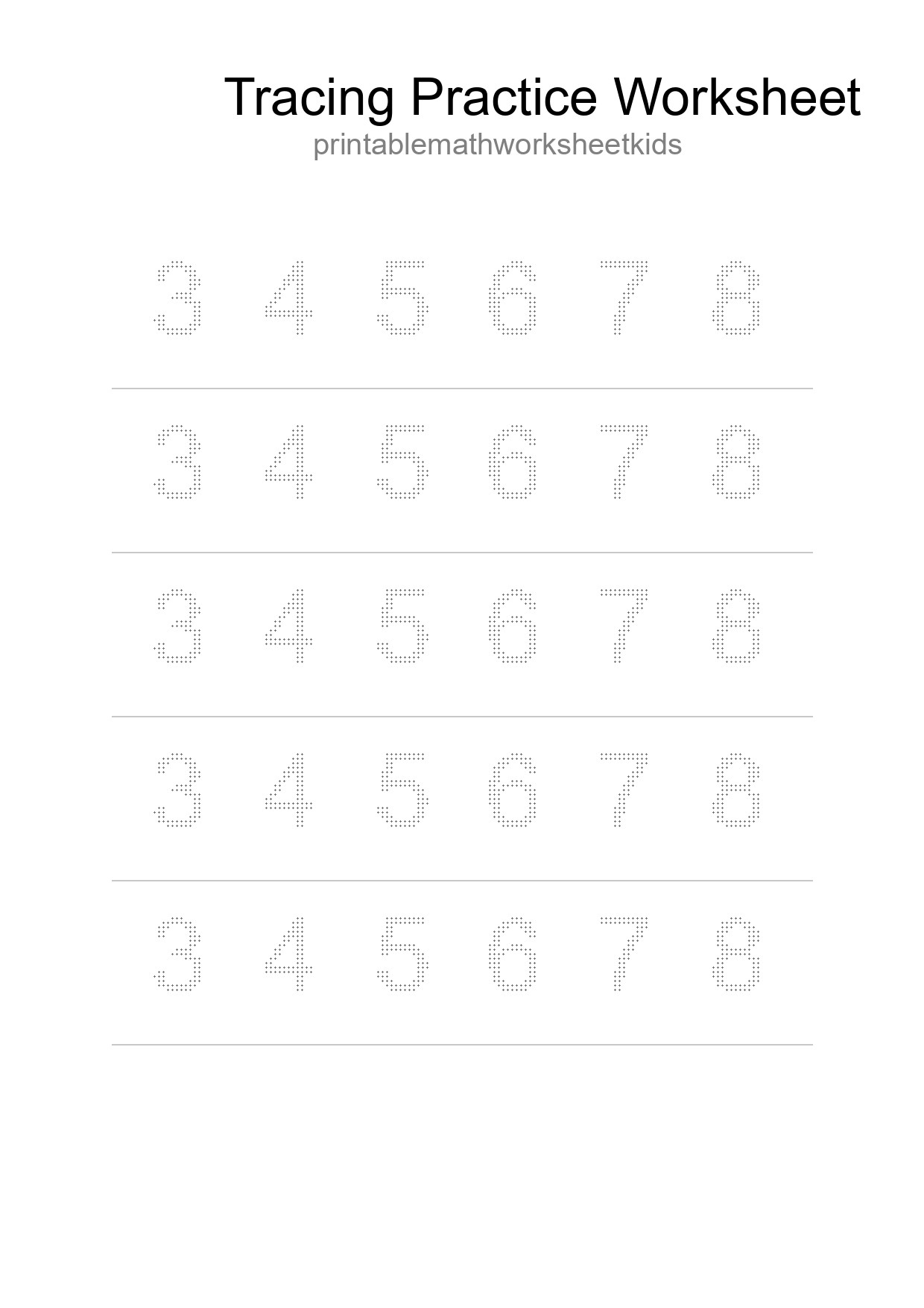 Printable Tracing Worksheet For Kids - Part 219