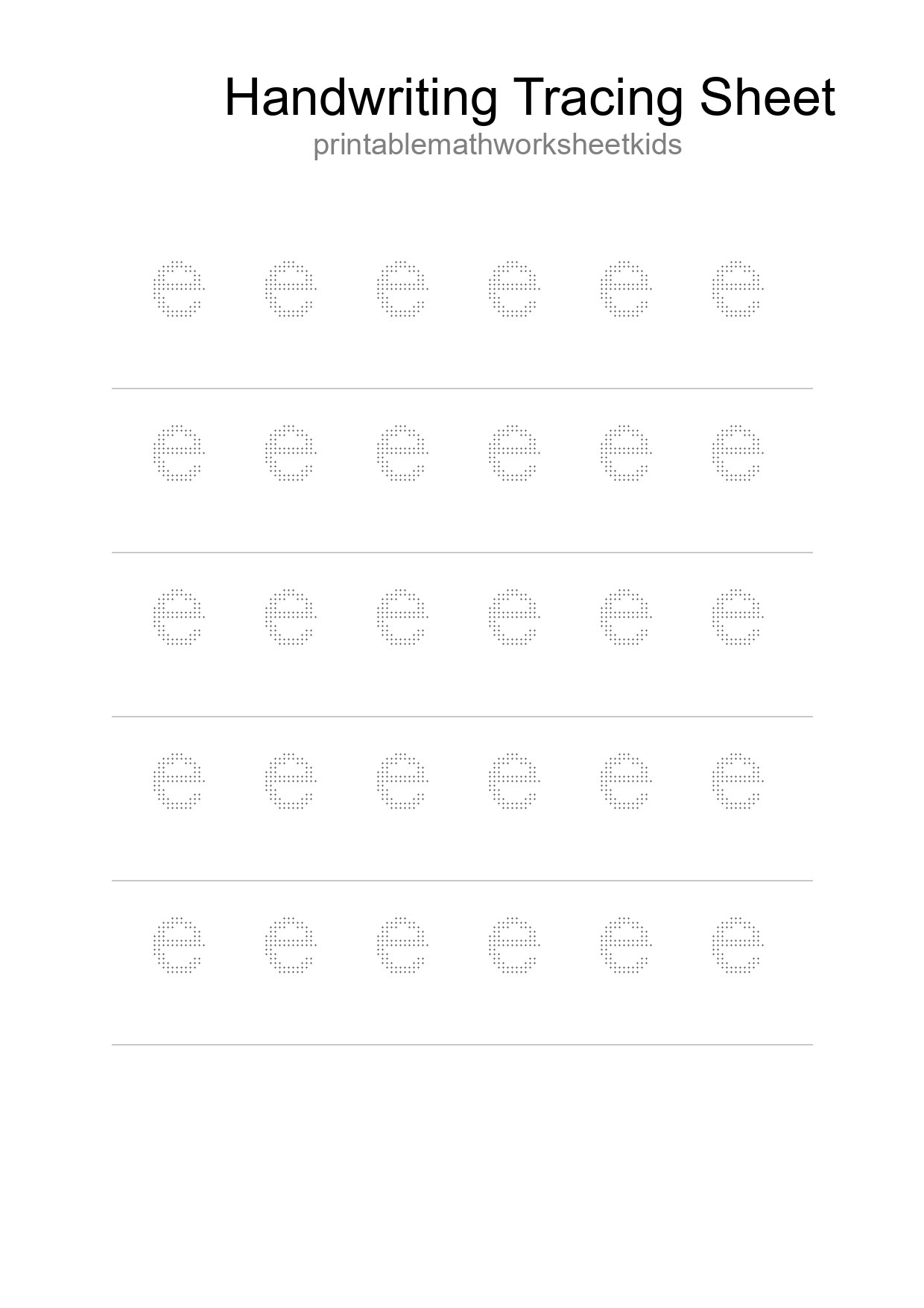 Printable Tracing Worksheet For Kids - Part 98